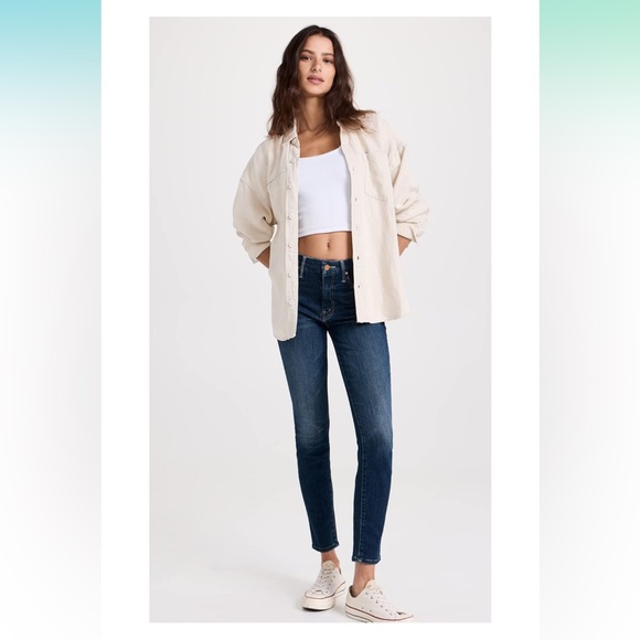 MOTHER Women's Skinny Jeans in Dark Blue